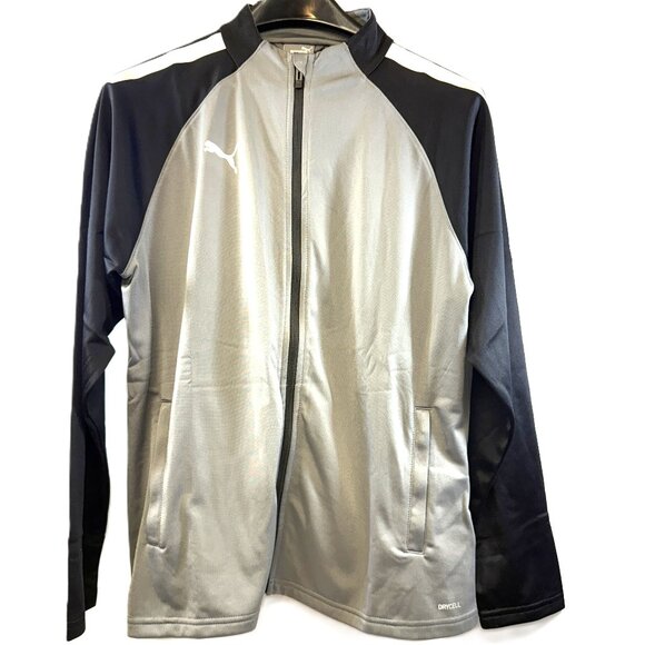 PUMA DryCell Full Zip Track Jacket Gray & Black – Women’s Large - Picture 1 of 7